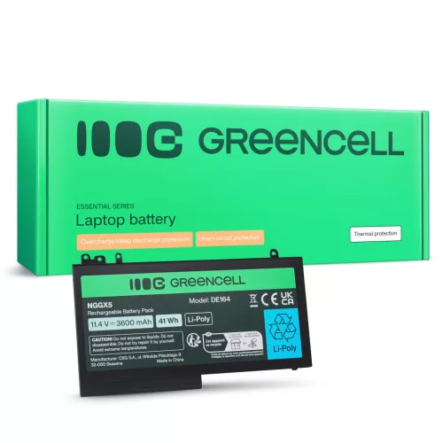 Green Cell NGGX5 akkumulátor Dell Latitude E5470, E5270, E5570, E5750, E5250, E5450, E5550 laptopokhoz DE164