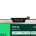 Green Cell NYFJH-6C 0NYFJH 0RY3F9 0VRX0J akkumulátor Dell Precision 15 7530, 7540, 7740 laptopokhoz DE165