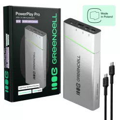   Green Cell PowerPlay Pro 20800mAh 65W powerbank fast charging PD Ultra Charge PBPLGC20P