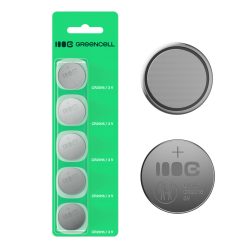  Green Cell 5x CR2016 3V 80mAh Lithium Knopfzelle für Schlüssel, Uhr, Fernbedienung, Waage X5CR2016
