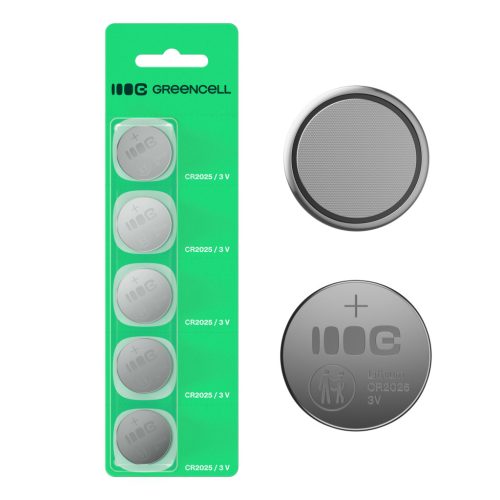 Green Cell 5x CR2025 3V 160mAh Lithium Knopfzelle X5CR2025