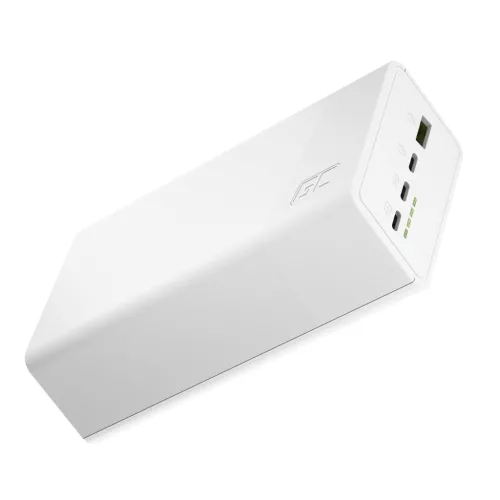 Green Cell PowerPlay 30 - White Powerbank 30000mAh Capacity, 22.5W, 4 Ports PBGC30W