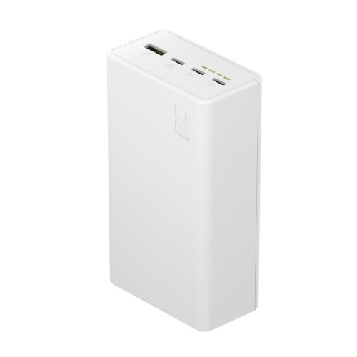 Green Cell PowerPlay 30 - fehér powerbank 30000mAh kapacitással, 22,5W, 4 port PBGC30W