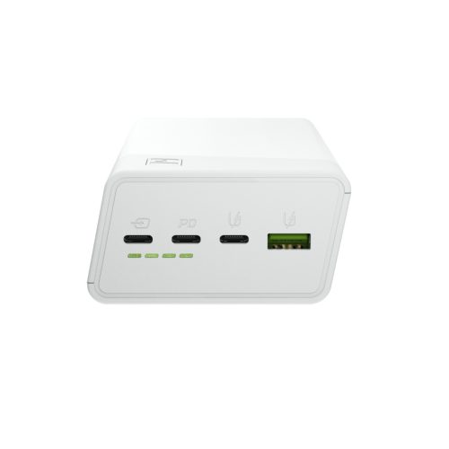 Green Cell PowerPlay 30 - fehér powerbank 30000mAh kapacitással, 22,5W, 4 port PBGC30W
