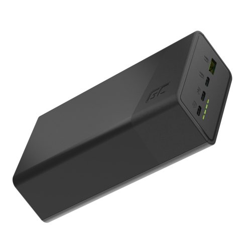Green Cell PowerPlay 30 fekete powerbank 30000mAh 22,5W 4 port PBGC30B