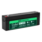 Greencell AGM VRLA 12V 2.5Ah maintenance-free battery for cash registers, toys, cameras 178x36x66mm AGM12V2-3AH-H