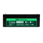 Greencell AGM VRLA 12V 2.5Ah maintenance-free battery for cash registers, toys, cameras 178x36x66mm AGM12V2-3AH-H