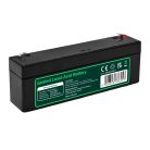 Greencell AGM VRLA 12V 2.5Ah maintenance-free battery for cash registers, toys, cameras 178x36x66mm AGM12V2-3AH-H