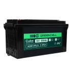 Greencell AGM VRLA 12V 120Ah wartungsfreier Akku für Boote, Photovoltaik, Solarpanels 173x406x233mm AGM12V120AH-J