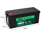 Greencell AGM VRLA 12V 175Ah maintenance-free battery for boats, photovoltaics, solar panels 532x207x220mm AGM12V175AH-H