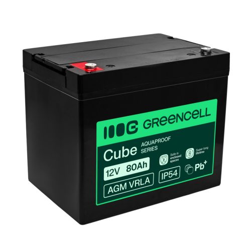 GreenCell AGM VRLA 12V 80Ah akkumulátor