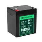 Greencell AGM VRLA 12V 4.5Ah maintenance-free battery for cash registers, toys, cameras 90x70x106mm AGM12V4-5AH-H