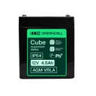 Greencell AGM VRLA 12V 4.5Ah maintenance-free battery for cash registers, toys, cameras 90x70x106mm AGM12V4-5AH-H