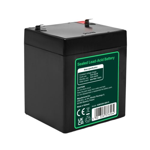 Greencell AGM VRLA 12V 4.5Ah maintenance-free battery for cash registers, toys, cameras 90x70x106mm AGM12V4-5AH-H
