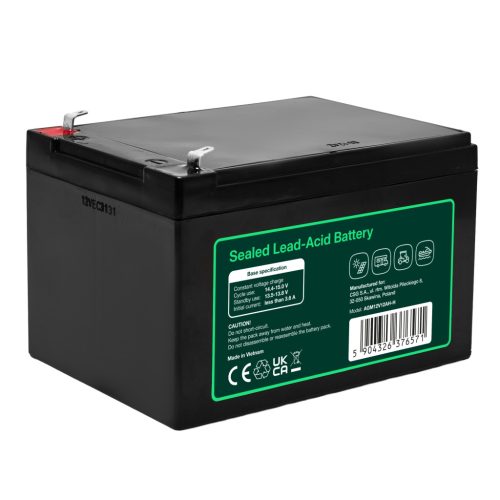 Greencell AGM VRLA 12V 12Ah wartungsfreier Akku für Kassen, Spielzeuge, Kameras 151x98.5x95mm AGM12V12AH-H