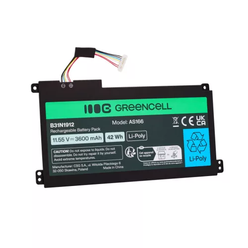 Greencell akkumulátor Asus C31N1912 / B31N1912 3HWPP VivoBook 14: E410MA, L410MA, E410KA, E510MA AS166
