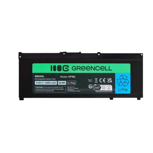 Greencell Battery HP SR03XL Pavilion Gaming 15 HP192