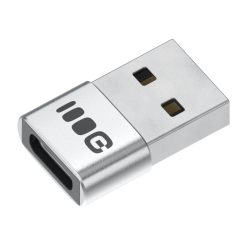   Plug&Play adapter Greencell 2.4A USB-A - USB-C data transfer 480 Mbps 12W aluminum ADGCAC1