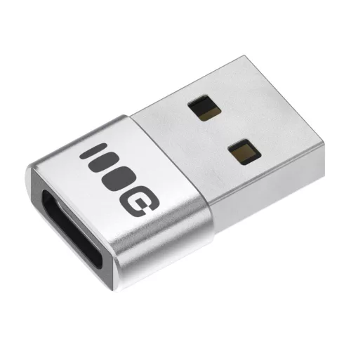 Plug&Play adapter Greencell 2,4A USB-A - USB-C adatátvitel 480 Mbps 12W alumínium ADGCAC1