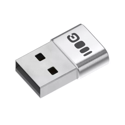 Plug&Play adapter Greencell 2,4A USB-A - USB-C adatátvitel 480 Mbps 12W alumínium ADGCAC1