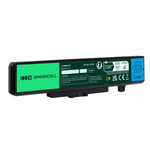 Laptop akkumulátor / akku L11S6Y01 L11S6F01 Lenovo Y480 V480 Y580 / 11,1V 4400mAh LE34