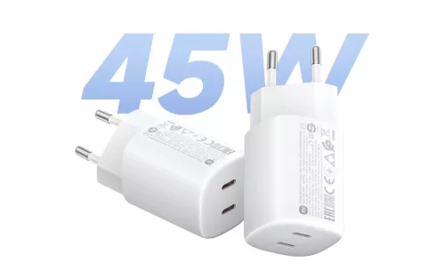 Xiaomi 45 W Turbo hálózati töltő EU – 2x USB-C