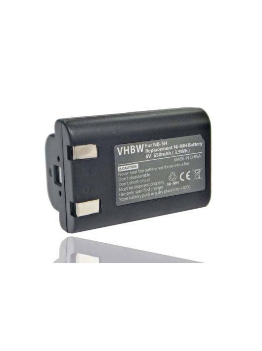 Canon NB-5H akkumulátor - 650mAh, 6V, NiMH