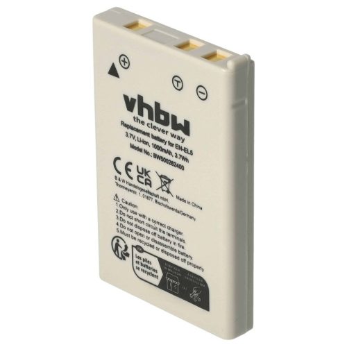 VHBW Nikon EN-EL5 Battery - 1000 mAh, 3.6 V, Li-Ion