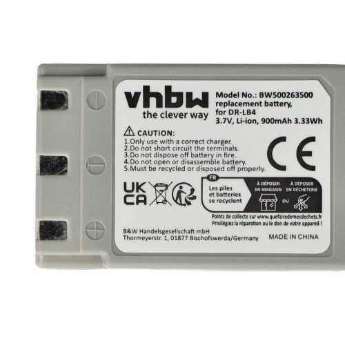 VHBW Akkumulátor Concord 431-XXX-hez - 750 mAh, 3,7 V, Li-Ion