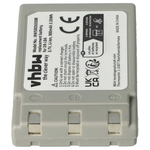VHBW Akkumulátor Concord 431-XXX-hez - 750 mAh, 3,7 V, Li-Ion