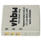 VHBW Sanyo DB-L20A, DB-L20, DB-L20AEX akkumulátor - 550 mAh, 3,6 V, Li-Ion