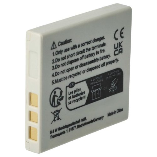 VHBW Sanyo DB-L20A, DB-L20, DB-L20AEX akkumulátor - 550 mAh, 3,6 V, Li-Ion