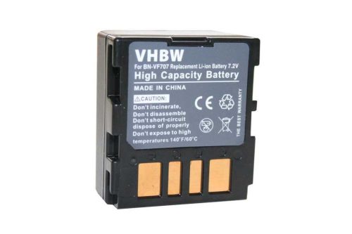 Videokamera akkumulátor JVC BN-VF707U, BN-VF714U, BN-VF714, BN-VF707 kamerához - 600 mAh 7,2 V Li-Ion