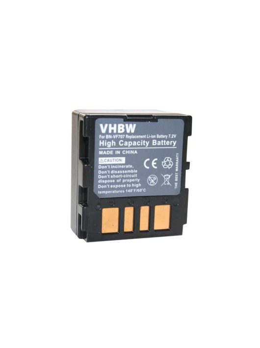 Videokamera akkumulátor JVC BN-VF707U, BN-VF714U, BN-VF714, BN-VF707 kamerához - 600 mAh 7,2 V Li-Ion