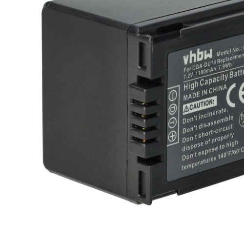 VHBW Hitachi DZ-BP14s, DZ-BP07s, DZ-BP21s akkumulátor - 1100mAh, 7.2V, Li-Ion