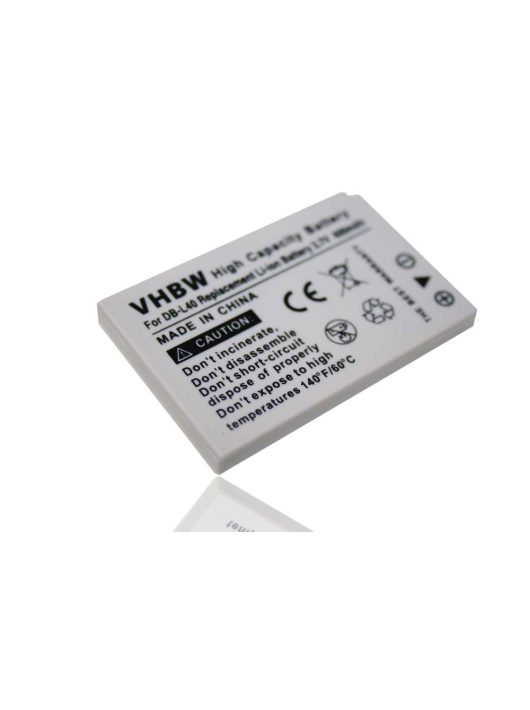 Videokamera akkumulátor Sanyo DB-L40AU, DB-L40 - 600 mAh 3,7 V Li-Ion