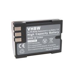 VHBW Akku für Olympus PS-BLM1 - 1200 mAh, 7,2 V, Li-Ion