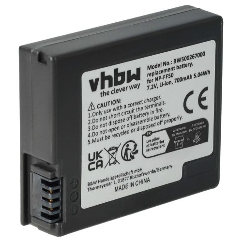 Videokamera Akku Sony NP-FF51, NP-FF50 - 700 mAh 7,2 V Li-Ion