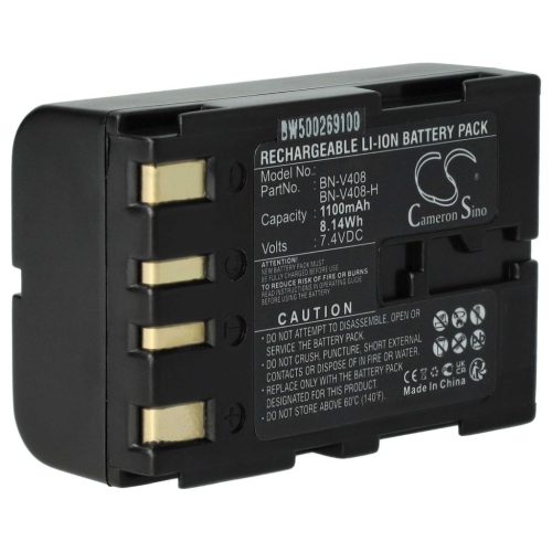 Videokamera akkumulátor JVC BN-V416, BN-V416U, BN-V428, BN-V408, BN-V408U - 900 mAh 7,2 V Li-Ion
