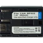 Videokamera Akku Canon BP-535, BP-511, BP-522, BP-512, BP-514 - 2800 mAh 7,2 V Li-Ion