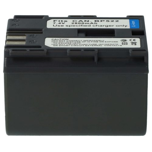 Videokamera Akku Canon BP-535, BP-511, BP-522, BP-512, BP-514 - 2800 mAh 7,2 V Li-Ion