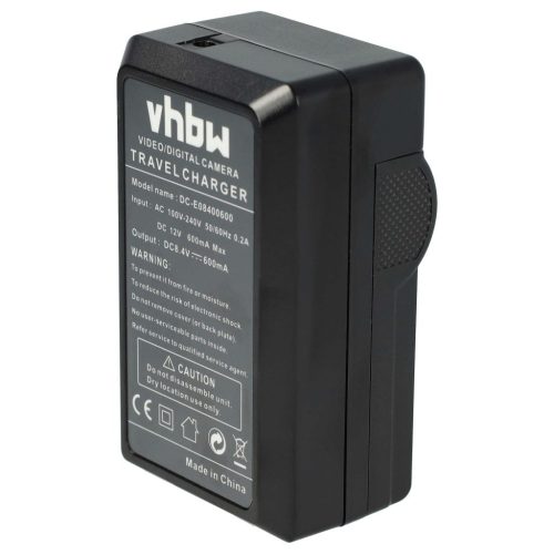 Akkumulátortöltő Canon CB-2LWE-t, Canon NB-2L fényképezőgépekhez stb. - 0,6 A, 8,4 V