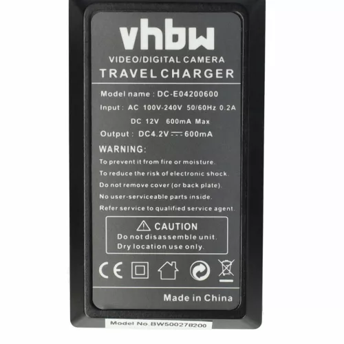 VHBW Battery charger for Praktica, Fujifilm FinePix digital cameras - 0.6 A, 4.2 V