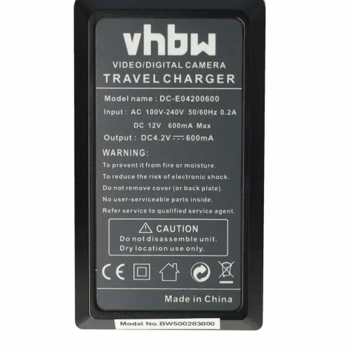 VHBW Battery Charger for Pentax, Nikon, Olympus, Sanyo camera - 0.6 A, 4.2 V