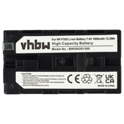 Videokamera elem Grundig BP-8, BP-10, BP-9 számára - 1800 mAh 7,2 V Li-Ion
