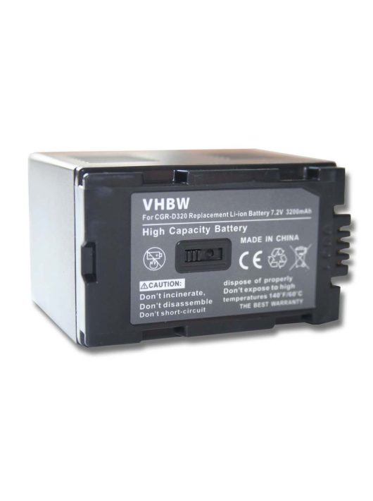 Videokamera elem Grundig BP-9, BP-8, BP-10-hez - 3200 mAh 7,2 V Li-Ion