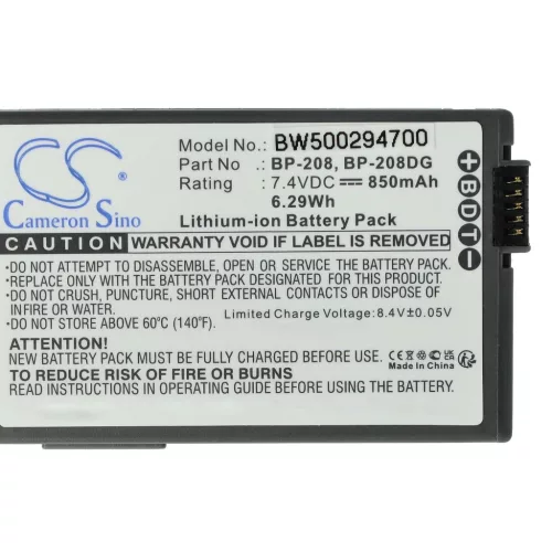 Videokamera Akku Canon BP-308, BP-315, BP-208 - 700 mAh 7,4 V Li-Ion