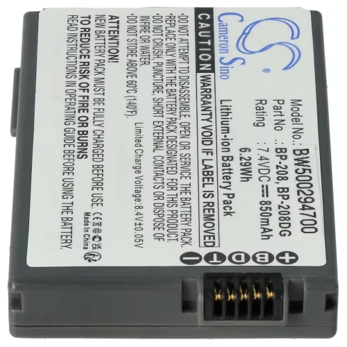 Videokamera Akku Canon BP-308, BP-315, BP-208 - 700 mAh 7,4 V Li-Ion