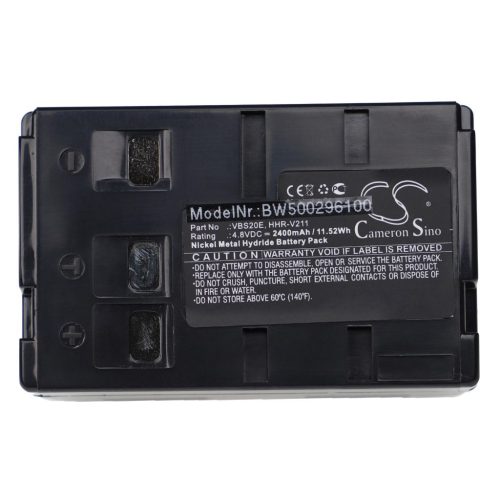 Videokamera akkumulátor Panasonic HHR-V211, HHR-V212, P-V212, PV211 - 2400 mAh 4,8 V NiMH