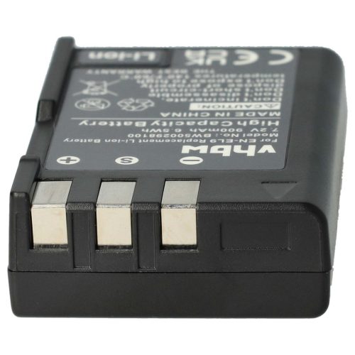 VHBW Akku Nikon EN-EL9E, EN-EL9a, EN-EL9 - 900mAh, 7,2V, Li-Ion
